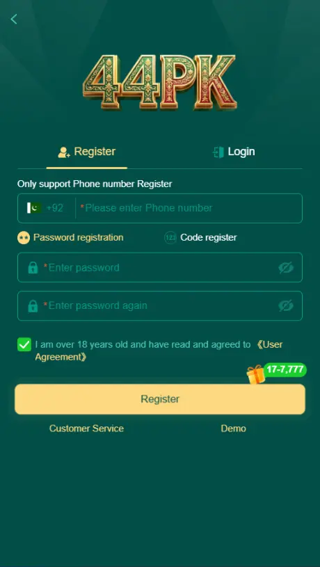 44PK Game Login
