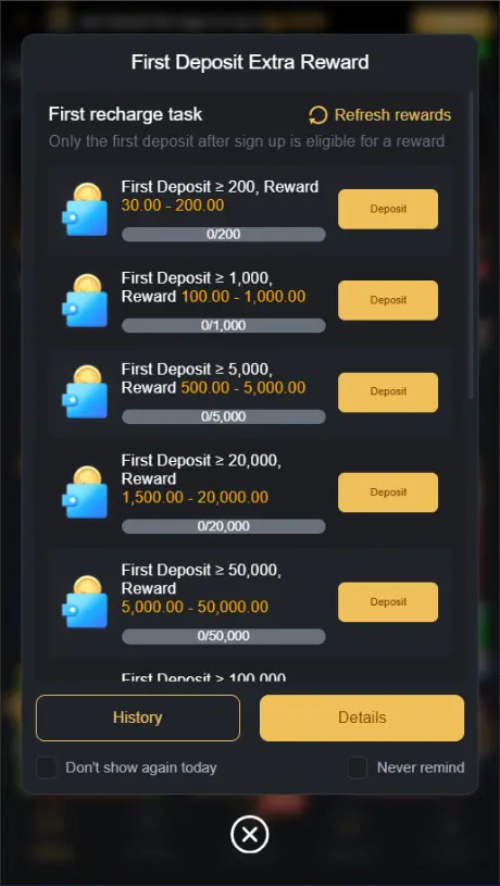 CB777 Game Deposit