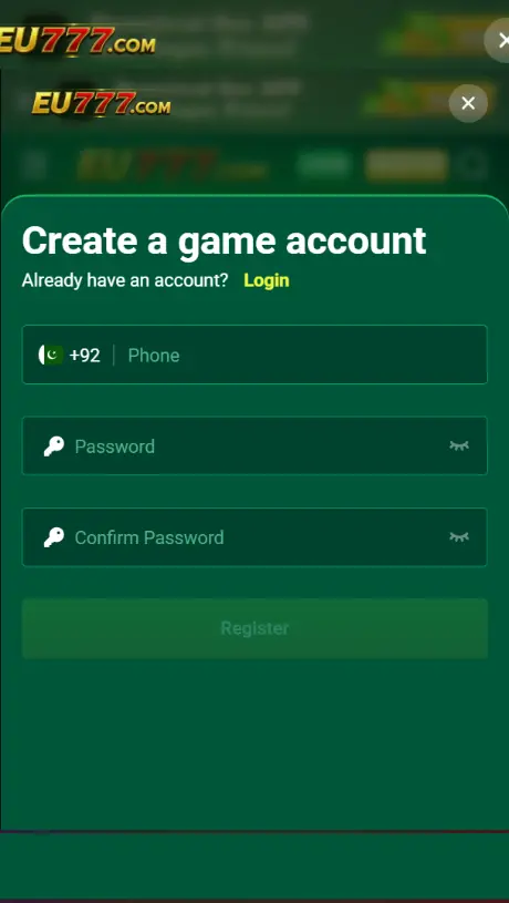Eu777 Game Login