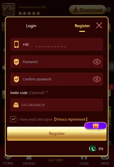 H789 Game Login