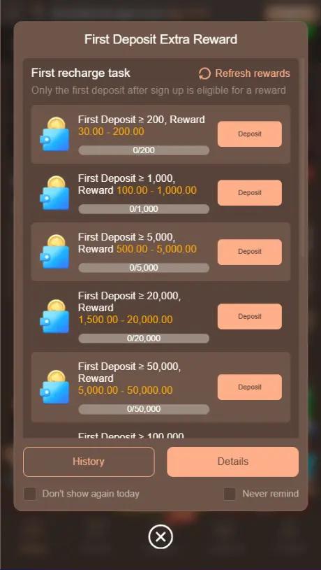 HC777 Game Deposite