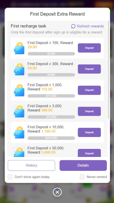 HI309 Game Deposit