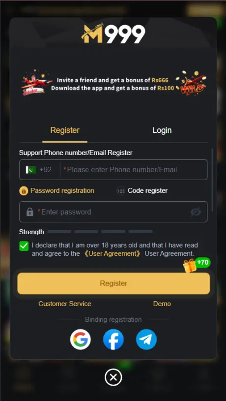M999 Game Register