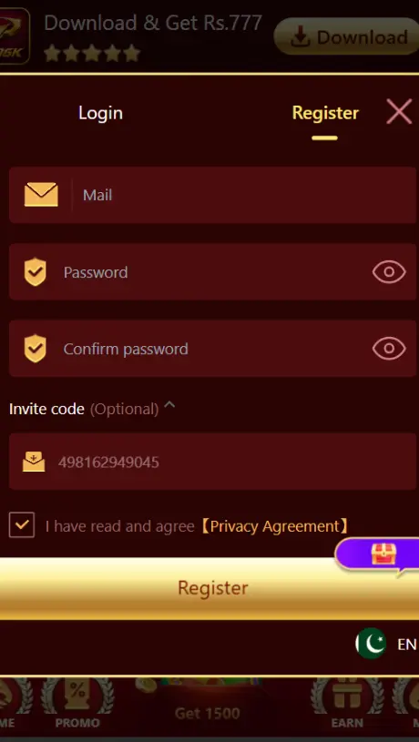 P86K Game Login
