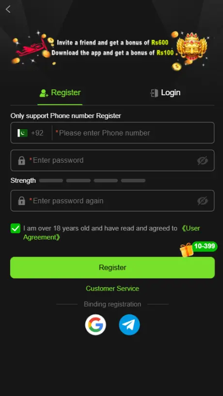 Register VK999 Game