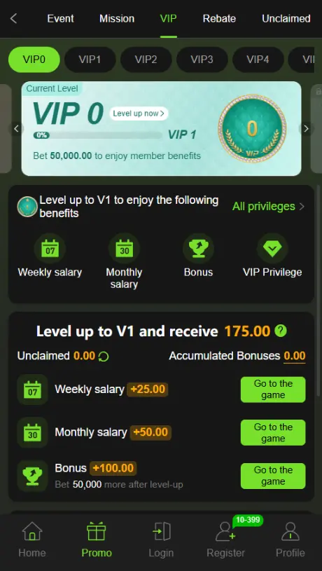 Vip VK999 Game Promo