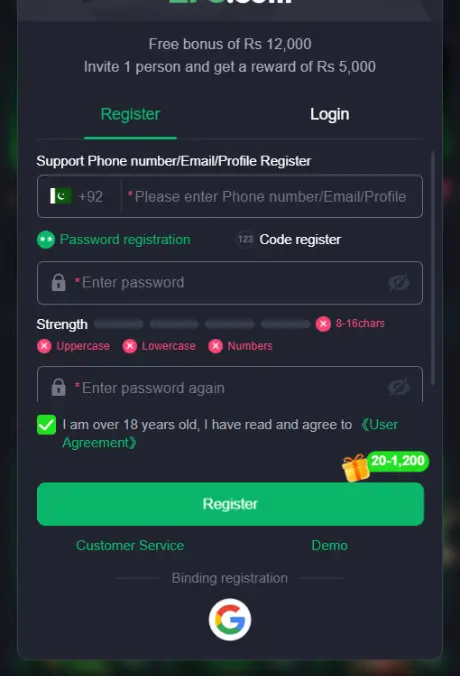 Z78 Game Login