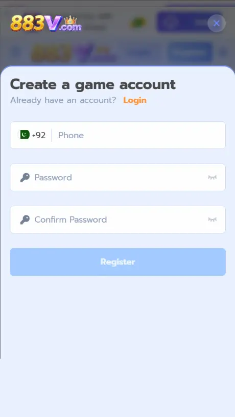 883V Game Login