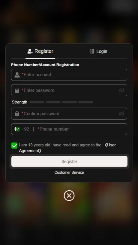 GGR678 Game Login