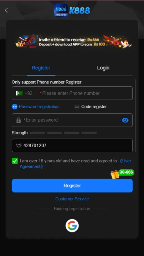 K888 Game Login