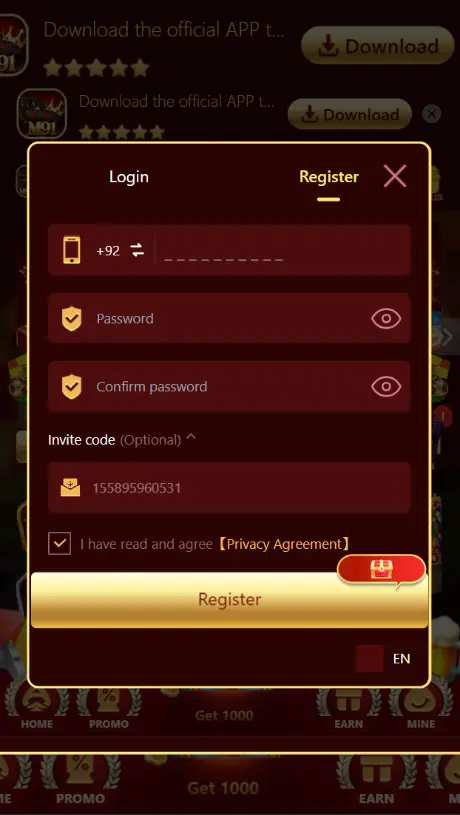 M91 Game Login