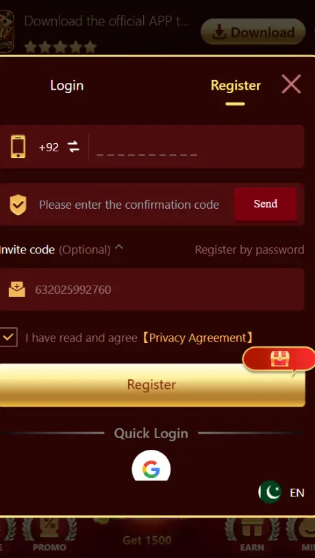PK686 Game Login