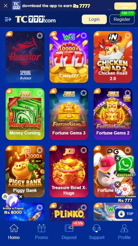 TC777 Game overview