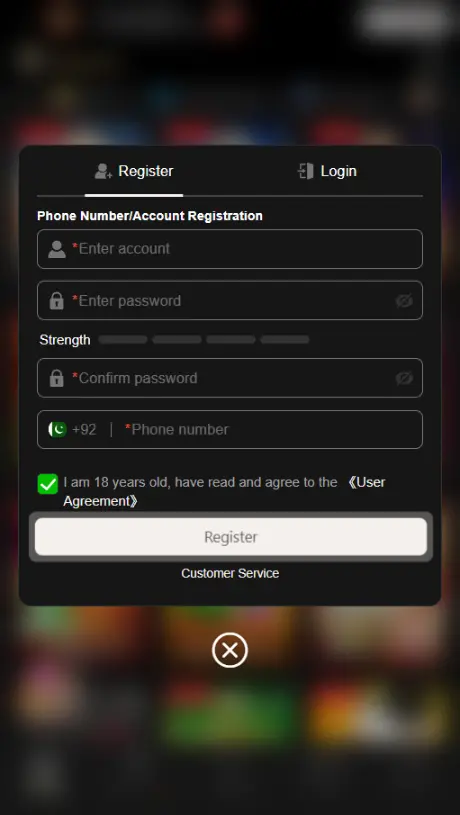 WGS456 Game Login